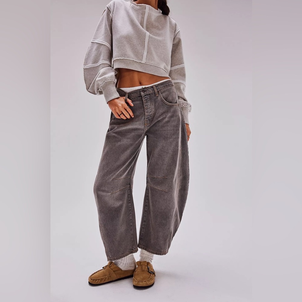 New Free People After Riding Mules Macadamia Suede - Picture 2 of 5